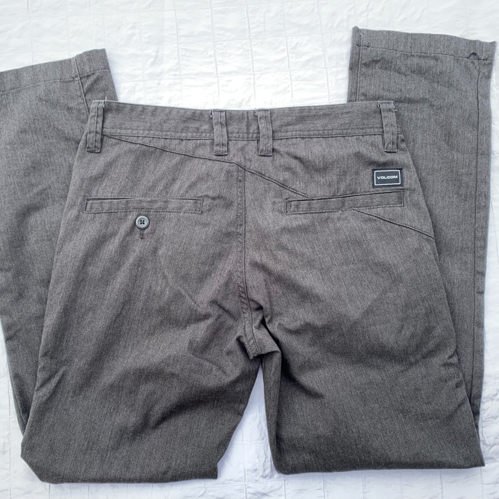 Volcom Pants Mens 28X28 Gray Chino Skateboard Straight